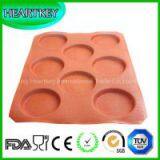 Silform 8 Compartment Round Hamburger Baguette Baking Mold thumbnail-2