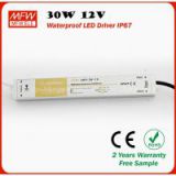 30w 12v waterproof power supply IP67 led driver with CE ROHS certificates