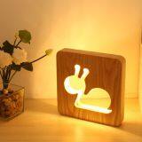 Новая настольная деревянная лампа LED с дизайном в форме животного thumbnail-3