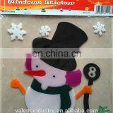 OEM Wholesale Customized Design Magic Removable Santa Claus Christmas Tree Jelly Gel Glass Window Sticker Snowman Decoration thumbnail-1