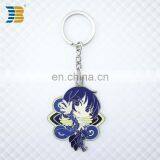 Beautiful 3D Cartoon Character Shape Custom Silver Plating Keychain