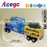 Convenient,moving fast,esay operate hig capacity gold trommel screen separating car with wheels