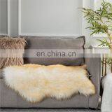 Nordic Long Plush Area Rug Wholesale Faux Carpets Fur Mats Area Yellow Rug For Bedroom thumbnail-1