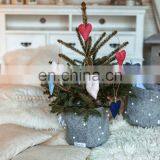 Hot Selling Big Felt Basket With Stars and Pompoms for Wholesale thumbnail-6
