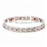 Silver and Gold Plated Stainless Steel Magnetic Bracelet Powerful Mens Magnetic Therapy Bracelet thumbnail-2