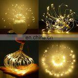 Waterproof LED Firework String Lights Foldable DIY Shape Explosion Colorful Fairy With Remote Control For Christmas Holiday thumbnail-4