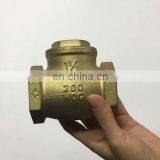 PN16 DN15 to DN50 Brass Check Valve Non Return Swing Valve