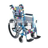 Rehabilitation Therapy Supplies Manual Aluminum Pediatric Baby Wheelchair for Children thumbnail-5