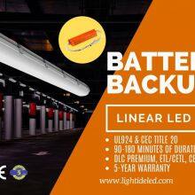 Lightide linear Emergency led high bay_garage lights for power outages