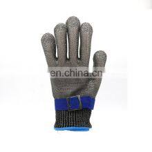 In Stock Butcher Stainless Steel Razor Wire Mesh Chain Mail Enforced Cut Resistant Gloves thumbnail-2