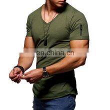 Wholesale Selling Of Popular Short-Sleeved V-Neck T-Shirts For Men