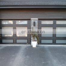Australia Electric Anodised Automatic Low-E Coated Frosted Tempered Glass Aluminum Garage Door thumbnail-4