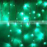 White, Green Led Icicle Lights Falling Decotation