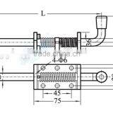 02412 Spring Bolt Latch,Tailgate Latch,iron Tool Box Latch thumbnail-2