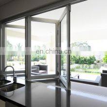 Australia AS2047 Standard Aluminium Corner Joint Bi Folding Door Double Tempered Glass Folding Door thumbnail-5