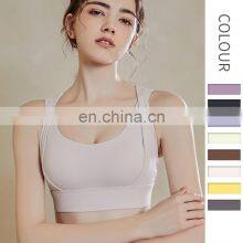 Lulu Sports Bra Female Shockproof Running Together to Wear Beautiful Back Yoga Vest Outside Europe and the United States High st thumbnail-2