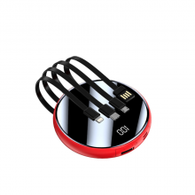 Small Round Large Capacity Charging Power Bank Mini Portable Promotional Gift Print Logo Can Carry to Flight thumbnail-1