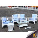 New PE Rattan Sectional Sofa Gold Supplier Outdoor Sofa Set Price in India thumbnail-4