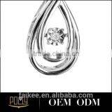 925 Silver Smooth Drops Pendant for Medical Alert Pendant thumbnail-4