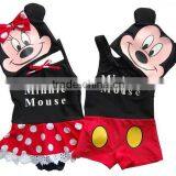 2015 fashion kids swimsuit lovely Mickey and Minnie designs for girls and boys. kids swimwear,chidlren swimsuit