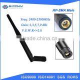 Good Performance 5dBi WIFI Antenna 2400-2500MHz Long Range Rubber Whip Wireless Antenna thumbnail-3