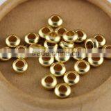 JS1213 High Quality Matte Metal Gold Silver Rondelle Spacer Beads,Dull Polish Matt Spacer Beads thumbnail-2