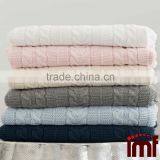 Elegant Baby Cashmere Cable Blanket