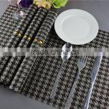 Fashion Popular Grey Grid Pvc Placemat Modern Plastic Hotel Heat Insulation Pad Napkin Dining Table Mat Coasters thumbnail-6
