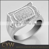 CYW French gentleman demeanor 925 silver men's ring jewelry man ring in silver