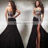 Tony Bowl Design See Through Black Evening Dress thumbnail-1