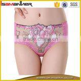 Mature ladies sexy underwear hipster rose embroidery sexy transparent thongs                        
                                                                                Supplier's Choice