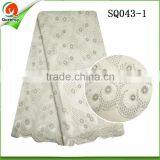 Lemom Swiss Voile Lace Big 100% Cotton Lace High Quality Fabric for Baby Brocade thumbnail-2