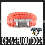 2016 army survival 550 parachute cord bracelet with plastic buckle for outdoor survival