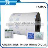 CHot Sell Printed Alcohol Prep Pad Aluminum Foil Wrapping Paper, Packaging Paper for Wet Ipes thumbnail-2