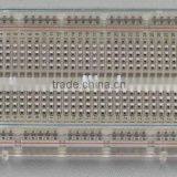 400 Tie-points Solderless Breadboard, TCB-60T Breadboard, 400 Tie Point Clear Breadboard
