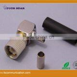 1.6/5.6 Male Right Angle Crimp Connector For BT3002 Cable thumbnail-1