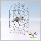 China Supplier High Best Selling Good Quality Durable Table Counter Metal Wire Wine Bottle Antique Decorative Glass Wall Shelf thumbnail-4