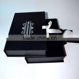 Luxury Personalized Black Paper Folding Gift Box With Ribbon thumbnail-3