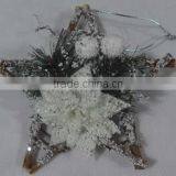 2015 christmas wooden star decoration