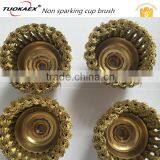 Non Sparking Safety Tools, Brass Cup Brush With Knot Wire,cup Brush,ISO9001 2000&UKAS