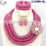 CJ1085 pink Fashion and newest designed ghigh quality material beads jewelry