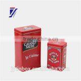 Recyclable Feature Wholesale Tin Sign Promotional on Sale Red Coffee Tin Can