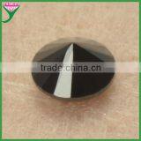 Factory Price 6mm Machine Cut Round Black Cubic Zirconia thumbnail-2
