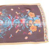 2015 Fashionable Hot Sale Butterfly and Flower Printing Chiffon Scarf for Whole Sale and thumbnail-2