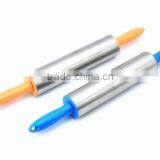 Stainless Steel Rolling Pin With Plastic Handle thumbnail-3
