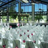 Beautiful satin self-tie chair cover for wedding