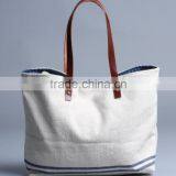 Super Quality Large Summer Beach Bag Leather Handles Wholesale thumbnail-1