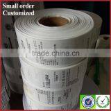 100 Polyester Printed Shipping Roll to Roll Digit Towl Care Label Printer thumbnail-1