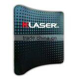 7.5ft Curved Fabric Display Wall Included Graphics