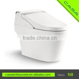 N8 2016 European antibacterial heated seat 4 levels intelligent one piece toilet